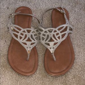 Kelly and Katie gold sandals